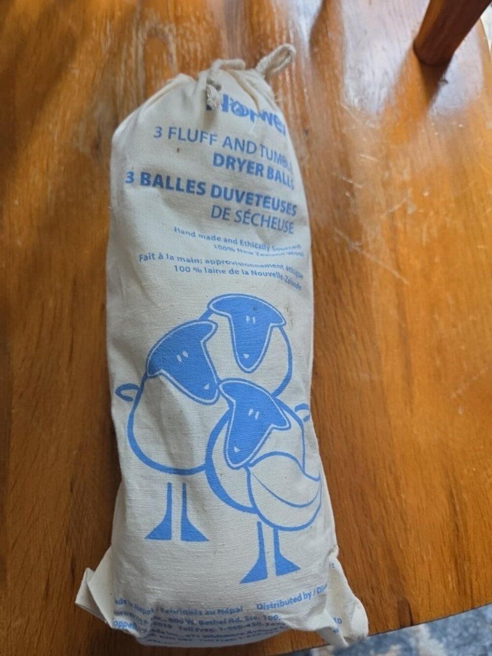 New Norwex Set of 3 White Wool Dryer Balls